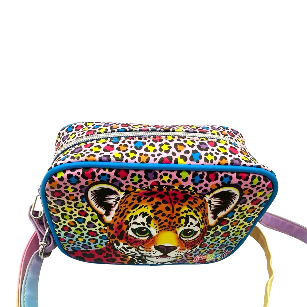 Loungefly Lisa Frank Hunter Rainbow Leopard Camera Crossbody Bag Hot Topic Purse - Picture 4 of 13